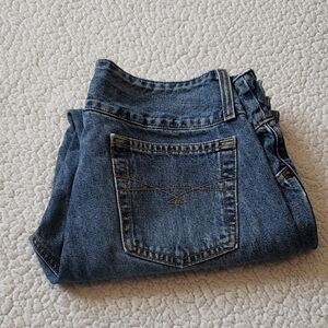 Cruel Girl low-rise button fly cropped distressed jeans